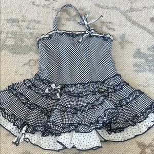 Black and White Gingham Dress